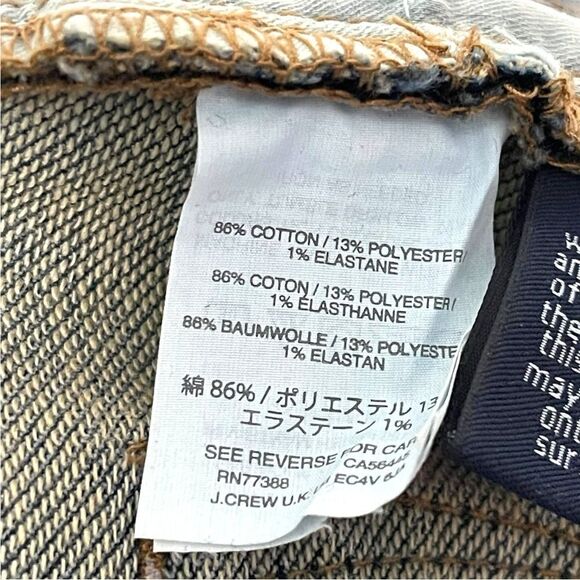 J. CREW 9” High Rise Jeggings Blue Indigo Wash 25 - Picture 6 of 7